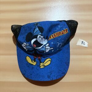 Disney Youth Kids Hat Blue Celebrate Party Mickey Mouse 2019 Adjustable New